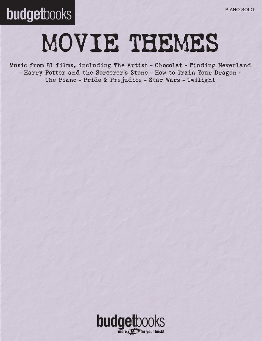 Movie Themes. Piano Solo.: Budget Books