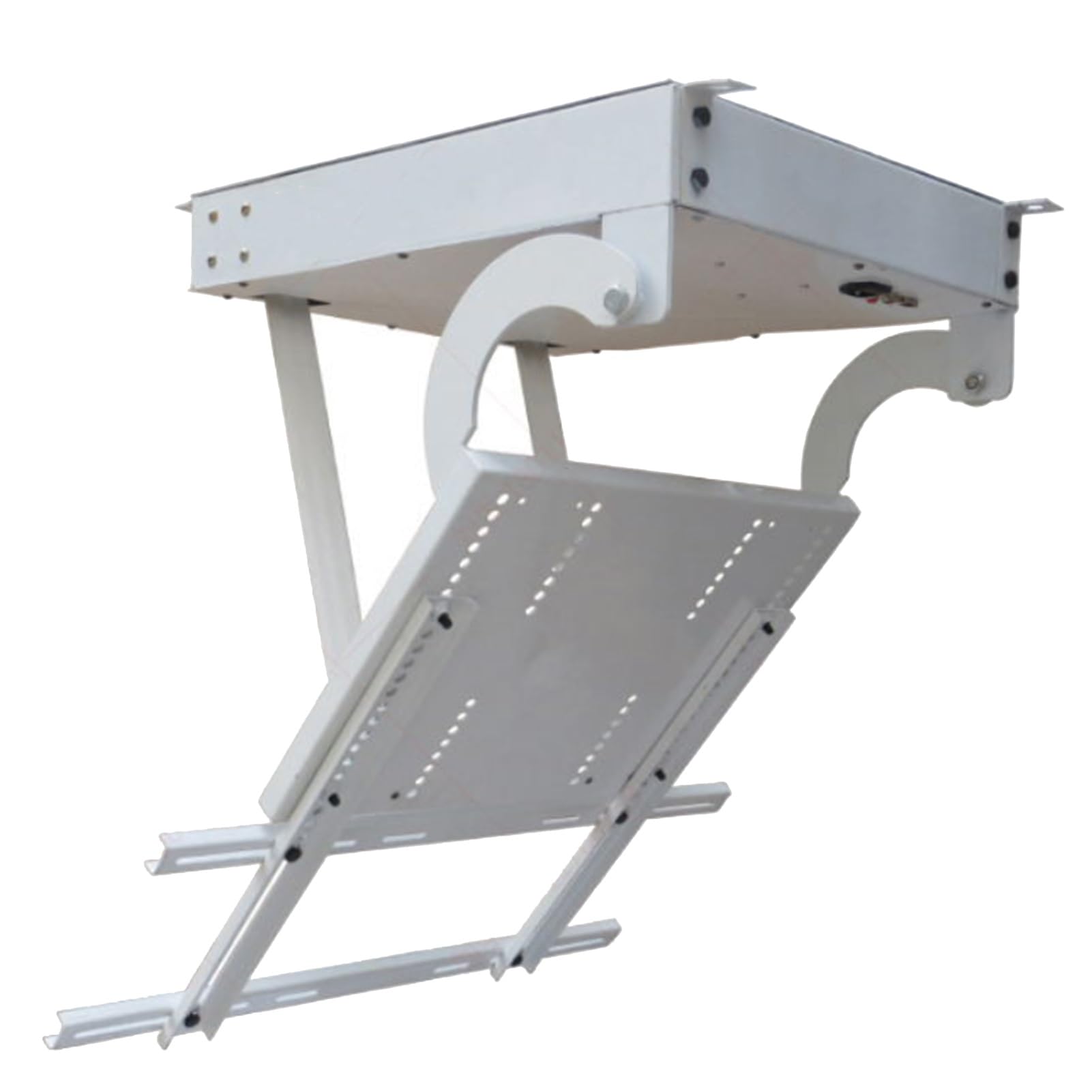 Elevador Eléctrico para TV De 32 A 70 Pulgadas con Control Remoto, Soporte Abatible para TV/Monitor De 0-90°, Soporte De Techo Motorizado Ajustable para TV