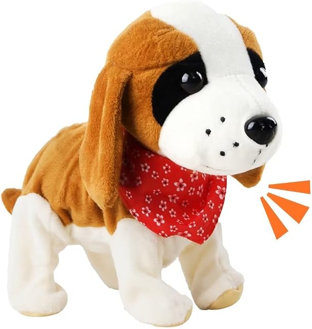 deAO Interactive Electronic Pet Dog Toy with Barking, Commands and Sound control Great for Children