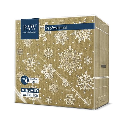 PAW - Airlaid Servietten (40 x 40 cm) I 50 Stück I Perfekt für...