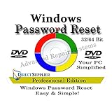 COMPUTER PASSWORD RESET - Recovery Boot Password Reset CD Disc for Windows XP, Vista, 7, 8, 8.1 and Windows 10 (All Versions of Windows)