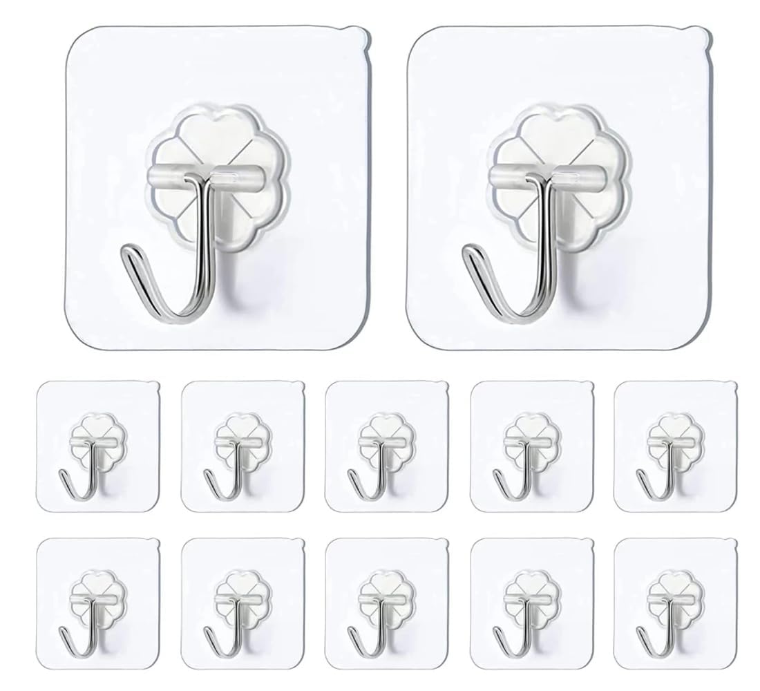 NYS Hooks for Wall Without Drilling Waterproof Hooks for Bathroom Shower Kitchen Keys Door Outdoor Home Improvement Utility Hook (Flower Hanging Hook, 20) (B0DGGHGV39) Amazon Price History, Amazon Price Tracker