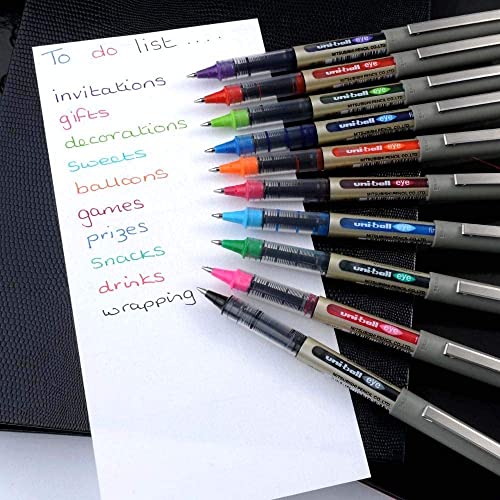 Uni-Ball Eye Ub-157 Rollerball Pen 0.7Mm Ball [Pack Of 10] One Of Each Colour #TOP2