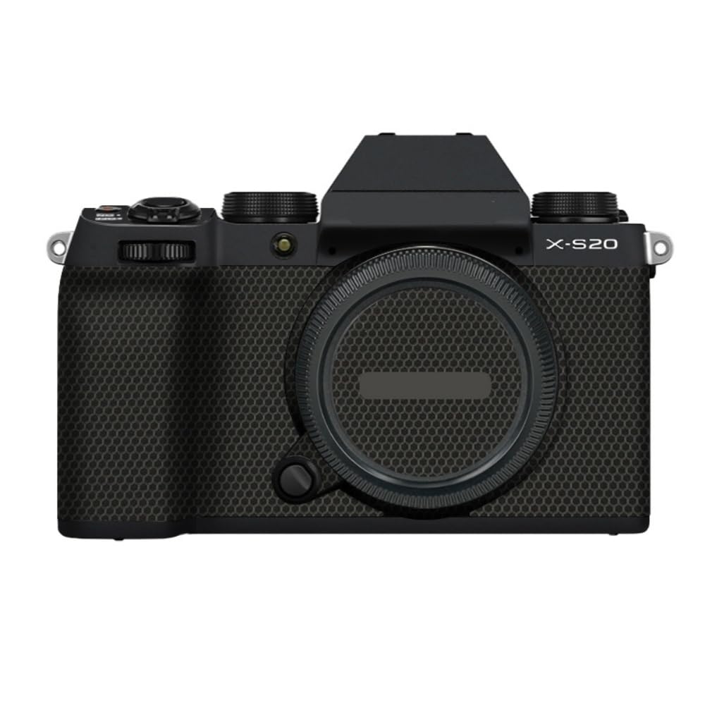 Evita arañazos en FujiFilm X-S20 con este vinilo protector negro mate de ajuste exacto 7