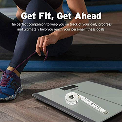 Etekcity Digital Body Weight Bathroom Scale with Step-On Technology, 400 Lb, Body Tape Measure Included