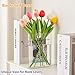 Clear Photo Vase for Flowers, Picture Frame Flower Vase with 6x4 Photo Insert - Acrylic Book-Shaped Vase for Home, Office Desk, and Living Room Decor