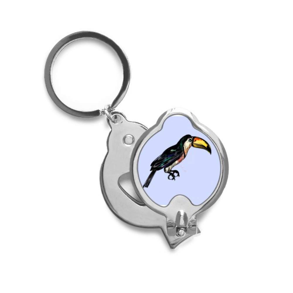 Coupe-ongles oiseau tropical précis en acier avec levier