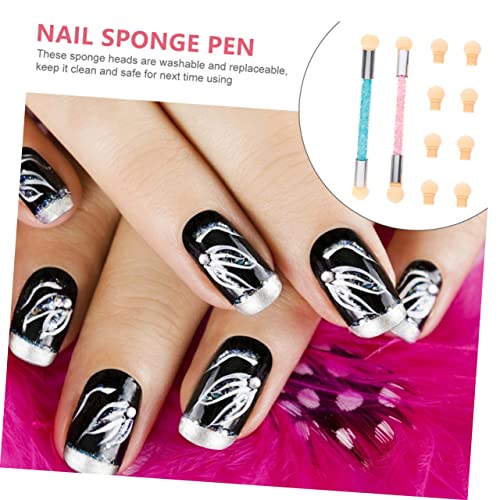 minkissy 2 Conjuntos De Canetas Esponjosas Para Unhas Caneta Gradiente Para Unhas Caneta Para Ferram
