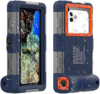 ShellBox IP68 Waterproof Phone Case Underwater Phone Pouch 15m Case with Lanyard for Swimming Snorkeling Raining Dustproof for iPhone 13 12 11 pro max Samsung Huawei Google OnePlus Xiaomi Redmi LG
