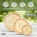 PALM NAKI Palm Leaf Plates | 8" Round | Compostable Bamboo-Style Decorative Plates | Ideal for Events, Gatherings, and Everyday Elegance - 40 Pack 2
