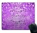 Smooffly Proverbs 31:25 Mouse Pad,Bible Verse Purple Sparkles Glitter Pattern Mouse Pad