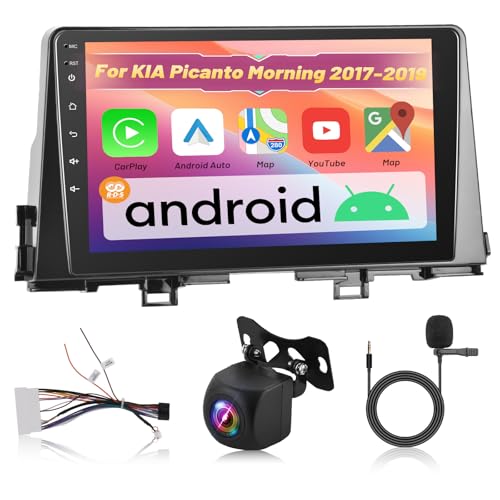 2+64G Wireless Carplay Android Car Stereo for KIA Picanto Morning 2017 2018 2019-9 Inch Android Auto...