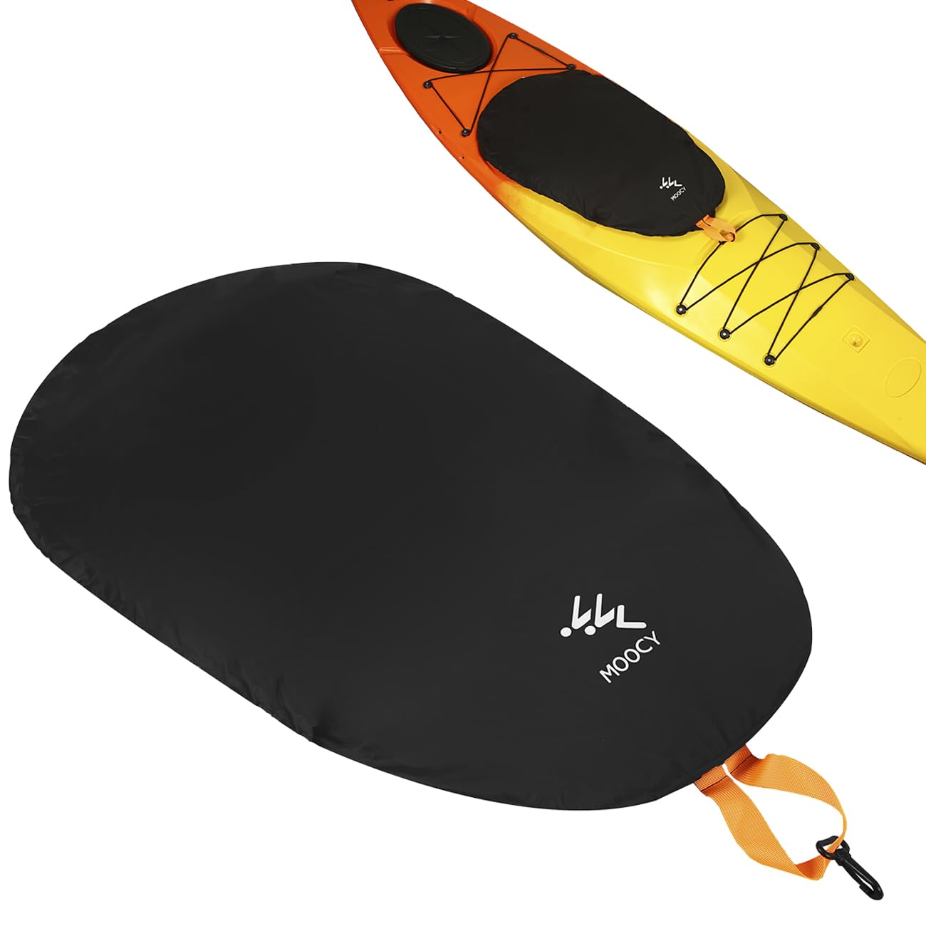 MOOCY Kayak Cockpit Cover for Transport, Universal Thick Seals Cockpit Cover for Transport, Outdoor Storage Keep Hatch Hole Seat Clean,Small