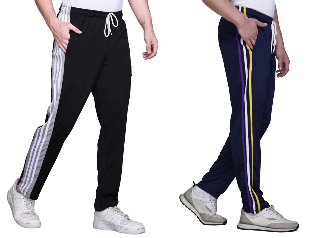 hvbk Men Track Pants (PIK-03-BLACK-02-BLUE-COMBO)-picture-46