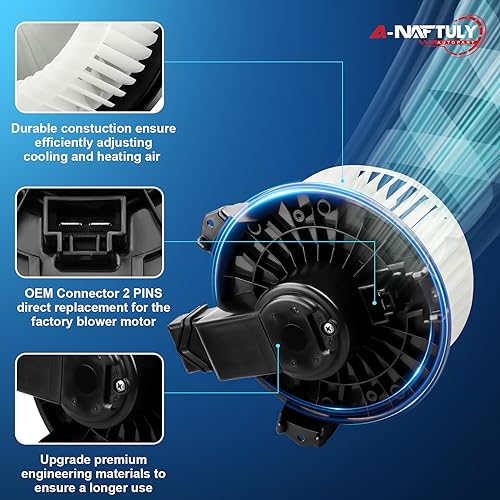 Image of AC Blower Motor Fan Replacement for 2007-2017 Ford Edge Fusion, Honda Pilot Accord Odyssey CRV, Dodge Ram 1500 Avenger Caliber, Jeep Patriot Compass, Lincoln HVAC Heater Blower Motor, 700203