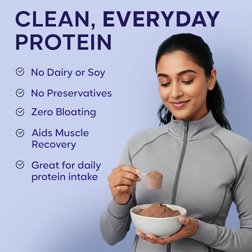 Image of Foodstrong Fermented Yeast Protein - Chocolate | 26g Complete Plant Protein with Probiotics, Digestive Enzymes, & Indian Herbs | Vegan | No Sugar | 500g