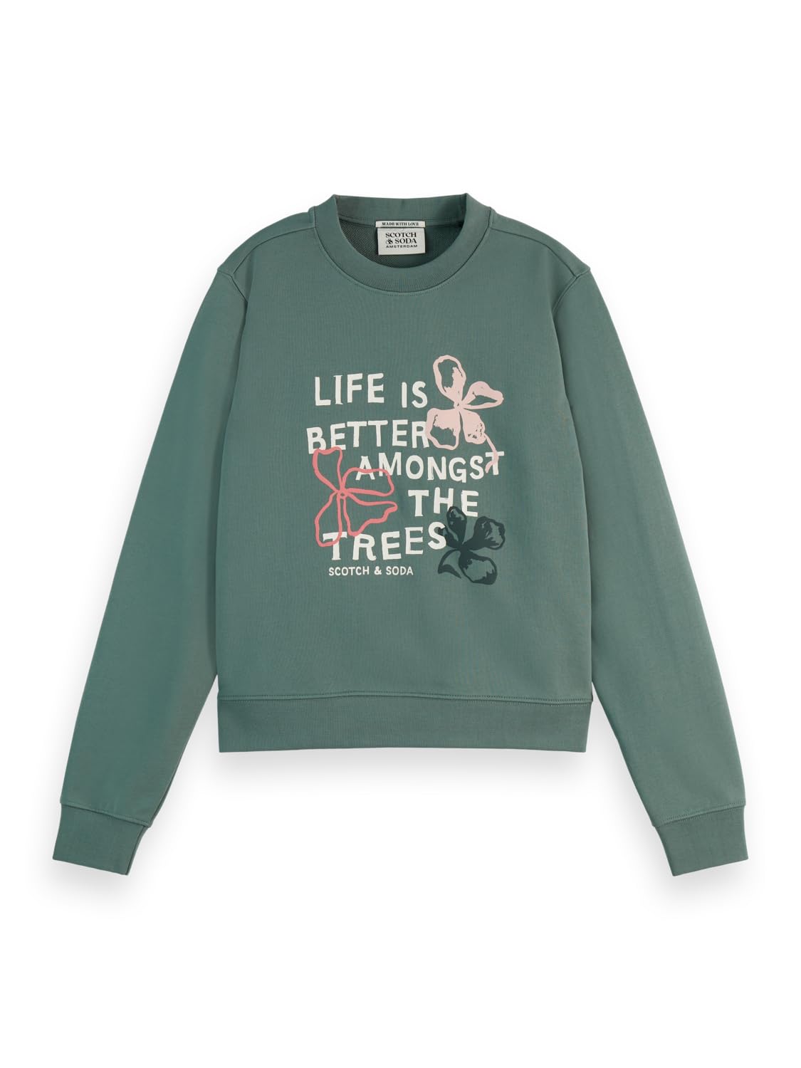 Scotch & Soda Chest Artwork Fitted Sweatshirt Sudadera para Mujer