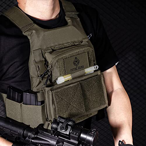 Petac Gear Tactical Molle Admin Pouch, Small Organizer Pocket For Tactical Vest/Edc Gun Belt/Molle Platform. #TOP4