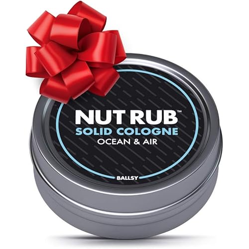 Ballsy Body & Groin Rub, Cologne for Everywhere, with Beeswax, Coconut and Sunflower Seed Oil, Ocean and Air .85 oz