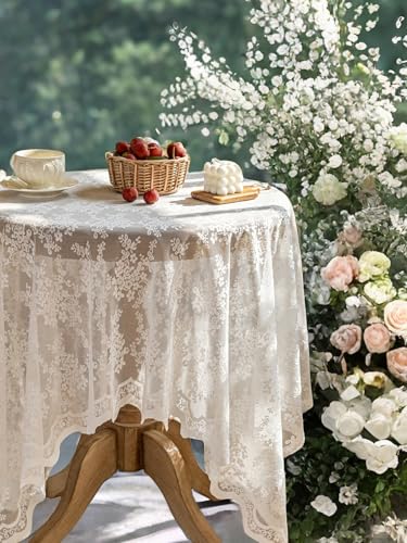 UWWGKK Lace Tablecloth Exquisite Embroidery...