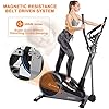 SNODE Elliptical Exercise Machine, Elliptical Training Machine with Free APP and Programmed Monitor, 32 Level Electromagnetic Resistance Eliptical Trainer with Heart Rate Alert&recovery, Body Fat , LCD Display
