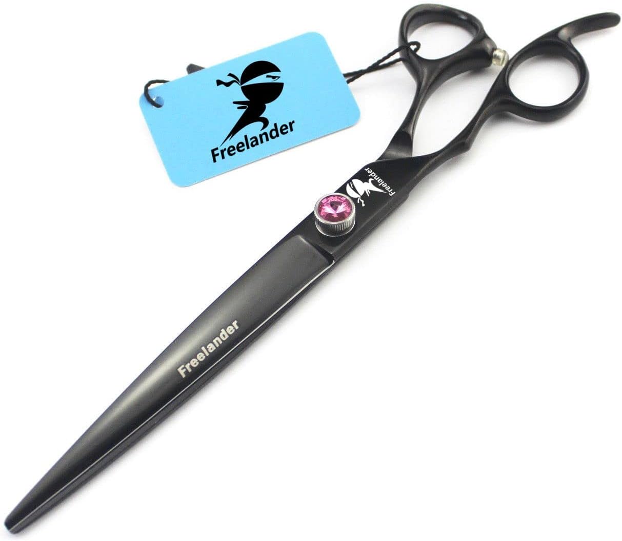 Freelander Professional 7.5" Japan 440C Premium Steel Left Handed Pet Grooming Scissors Dog/Cat Hair Cutting Trimming Shears with Case
