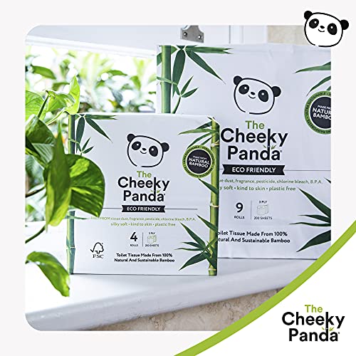 The Cheeky Panda Limited plastic-vrij toiletpapier 4 rollen, 480 g - Image 5