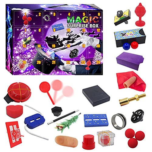 KALNUR Christmas Advent Calendar 2021 Christmas Countdown Calendars Toys Creative Magic Set Holiday Xmas Surprise Decorations Gift Boxes for Kids Boys Girls Teen Magical Advent Calendar