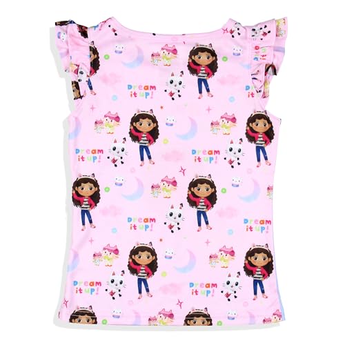INTIMO Gabby's Dollhouse Toddler Girls' Dream It Up Sleep Pajama Sleep Set Shorts4