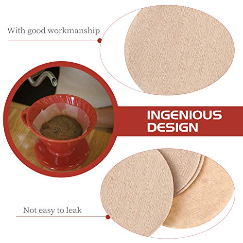 ULTECHVO 300 peças de filtro de café de substituição, filtro circular, papel descartável, filtro de