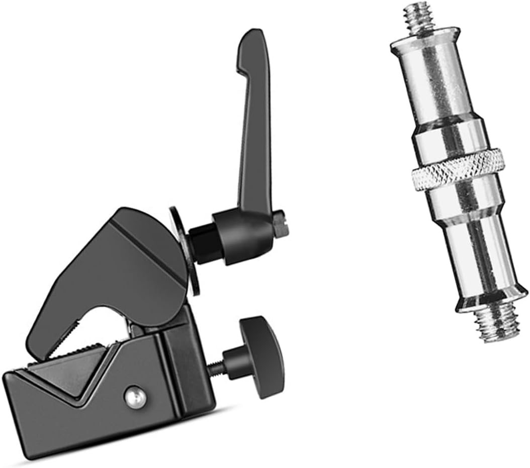 Professional Photography Studio Clamp Set With 5/8″ Studs And 2.1″ Jaw Capacity For Camera Lighting Mounts Studio Camera Clamp Professional Photography Studio Clamp Set With 5/8″ Studs And 2.1″ Jaw Capacity For Camera Lighting Mounts Studio Camera Clamp