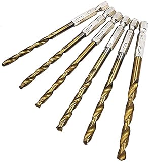 GatherTOOL 13pcs/lot High Speed Steel HSS Titanium Coated Drill Bit Set 1/4 Hex Shank 1.5-6.5mm