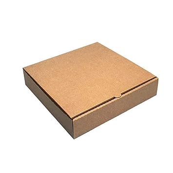 MALANI STORE Kraft Corrugated Pizza Boxes Pizza Paperboard Box Disposable Take Out Containers to Go Box for Restaurants Delivery Takeout (Pack of 100, Brown (10 Inch))
