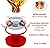 REZIPO Hummingbird Feeder with Perch - Hand Blown Glass - Colored - 38 Fluid Ounces Hummingbird Nectar Capacity Include Hanging Wires and Moat Hook