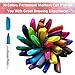 Permanent Marker, 30 Colors Fine Point Permanent Markers, Works Well On Paper, Canvas, Fabric, Crafts,Glass,Metal,Wood Good for Painting, Coloring and Doodling by Smart Color Art