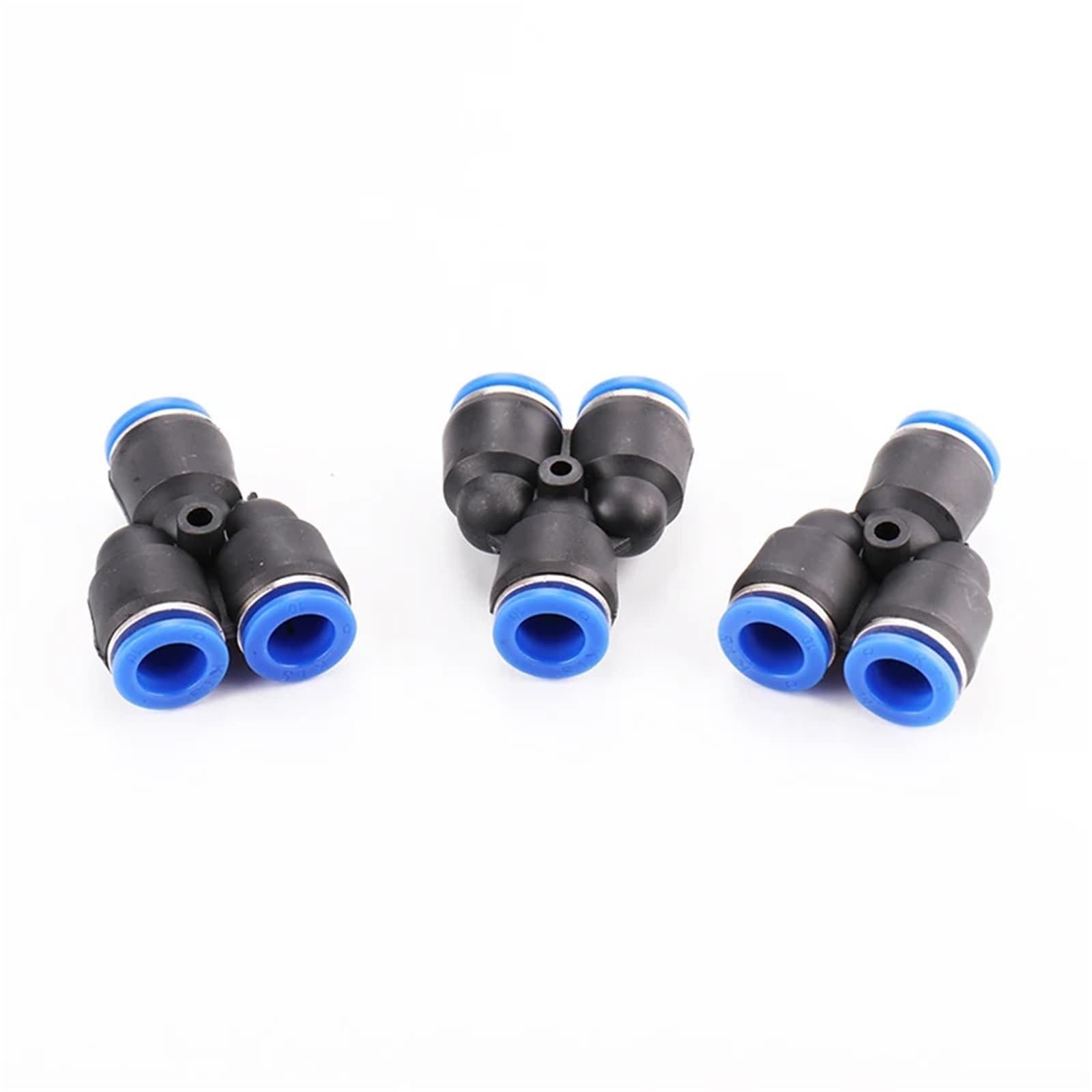 100 raccordi per tubi in plastica pneumatica a spinta rapida per collegamento aria acqua PY PW Connect 4 6 8 10 12 mm a forma di Y (PY-6 mm)