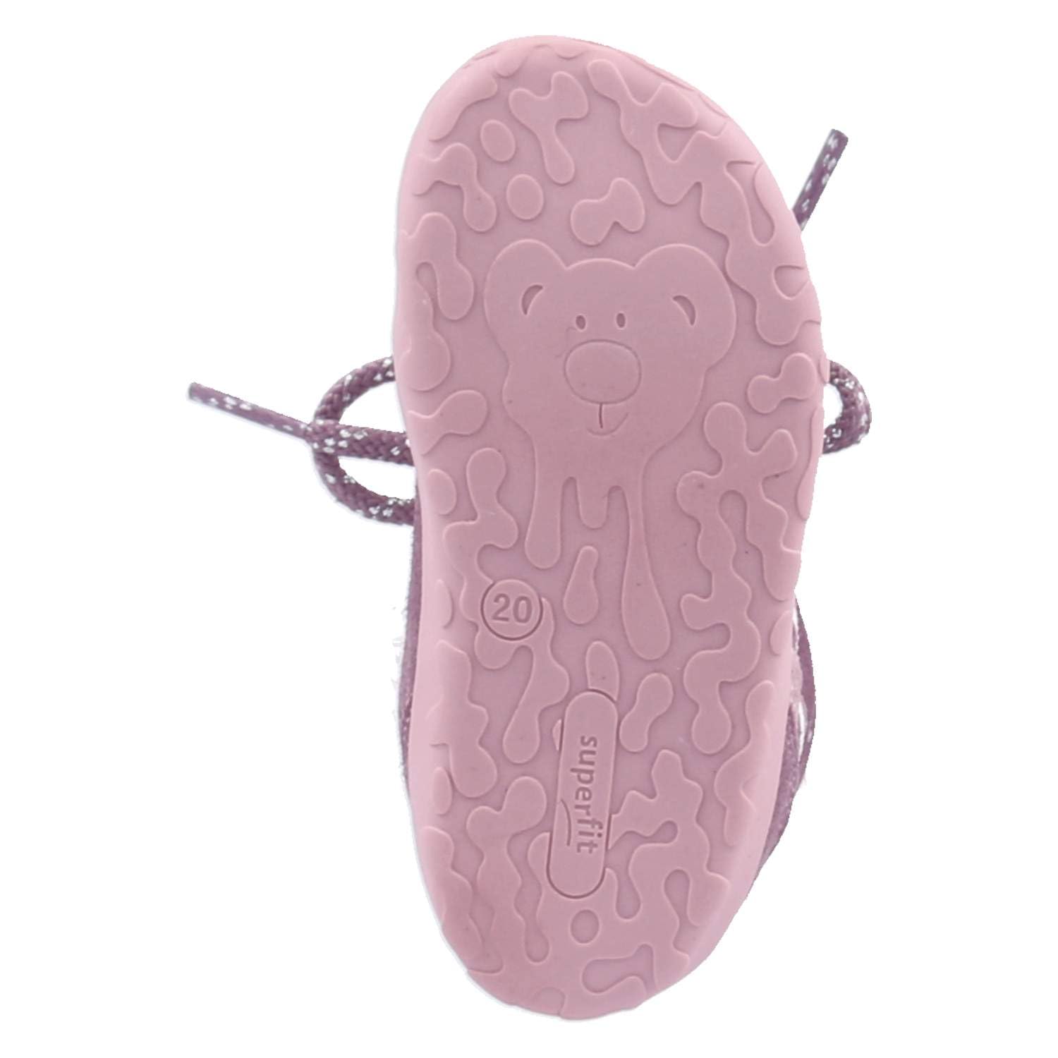 Superfit 1-009668-8500 - Barco con forro caliente de piel rugosa, unisex, color rosa/rosa