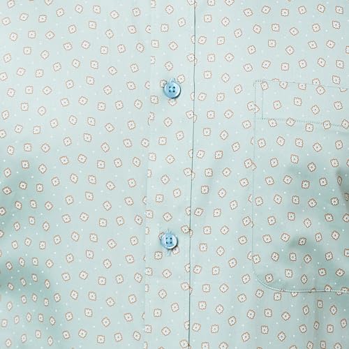 Image of Raymond Men's Slim Fit Self Design Petrol Shirt