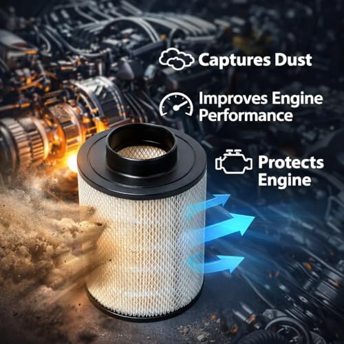 Image of B085011 Air Filter Replacement for Bald-win PA2818, Fleet-guard AH1141, Fram CA6818, Wix 46637, Napa 6637, Cum-mins 3912020 Engine Air Filter
