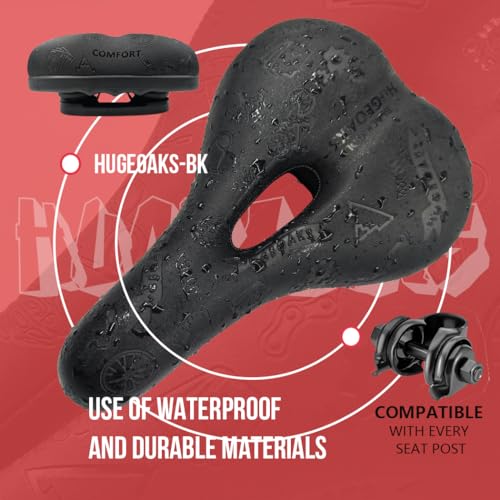 Bike Seats for Men and Women, Comfortable Bicycle Seat, Bike Saddle, Bike Seats for Mountain Bike, Road Bike, Exercise Bike, DH, BMX