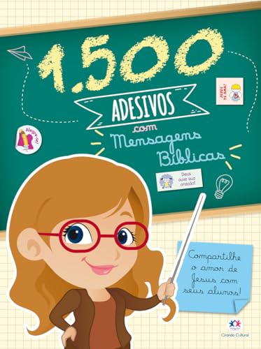 1500 adesivos com mensagens bíblicas: