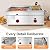 CRYBY Gas Griddle, 6L/1.59Gal Stainless Steel Griddle & Deep Fryer Combo Gas Deep Fryer Gas Grill Griddle with Oil Draining Basket, Lid & 3 Spice Boxes, Commercial Griddle with Fryer for RV, Camping