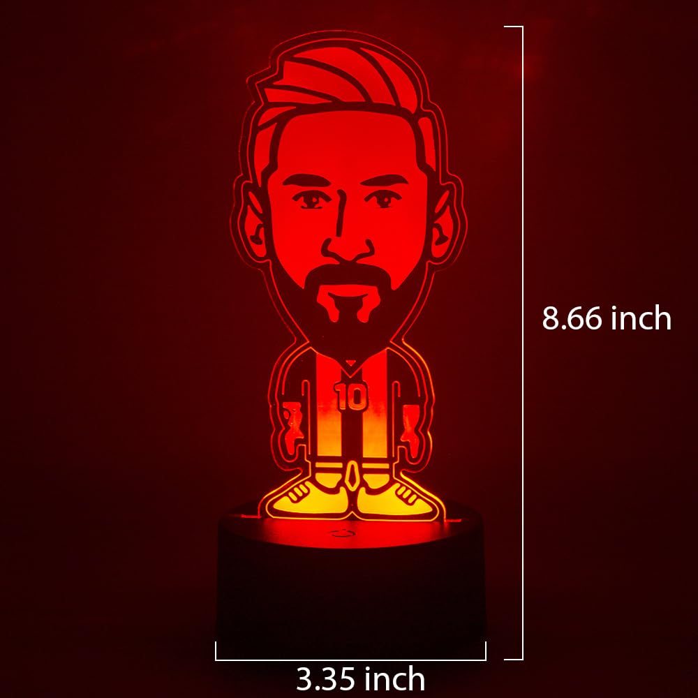 EXIGENT 3D LED Light Argentina Soccer Lamp Acrylic Illusion Night Flashing Cool (SoccerLamp_LM)