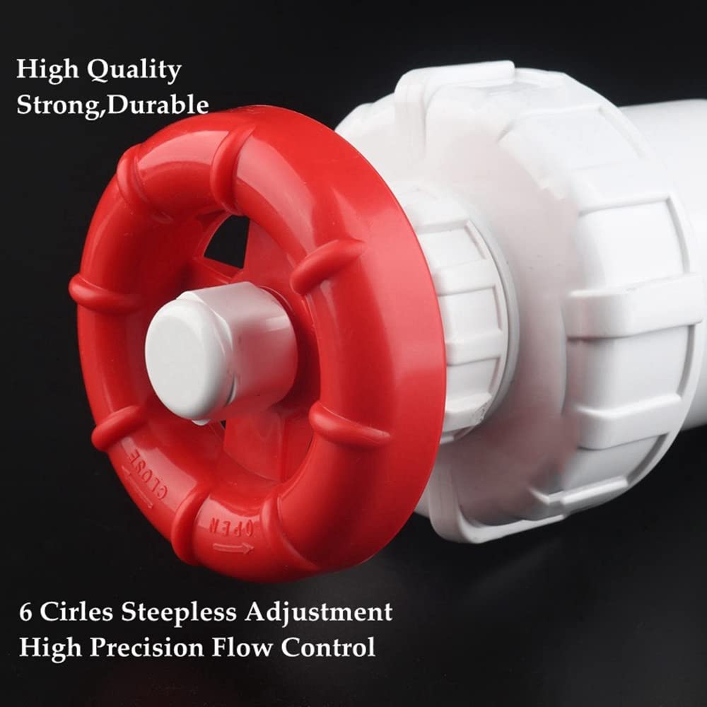 Válvula de compuerta de alta precisión para acuario y riego, válvula de compuerta UPVC de 20 mm a 63 mm con control de volante continuo