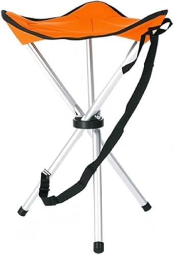 Miniatura 3 de Taburete plegable de campamento, sillas plegables de 16.5 pulgadas, asiento de trípode portátil, silla alta de viaje al aire libre para camping,