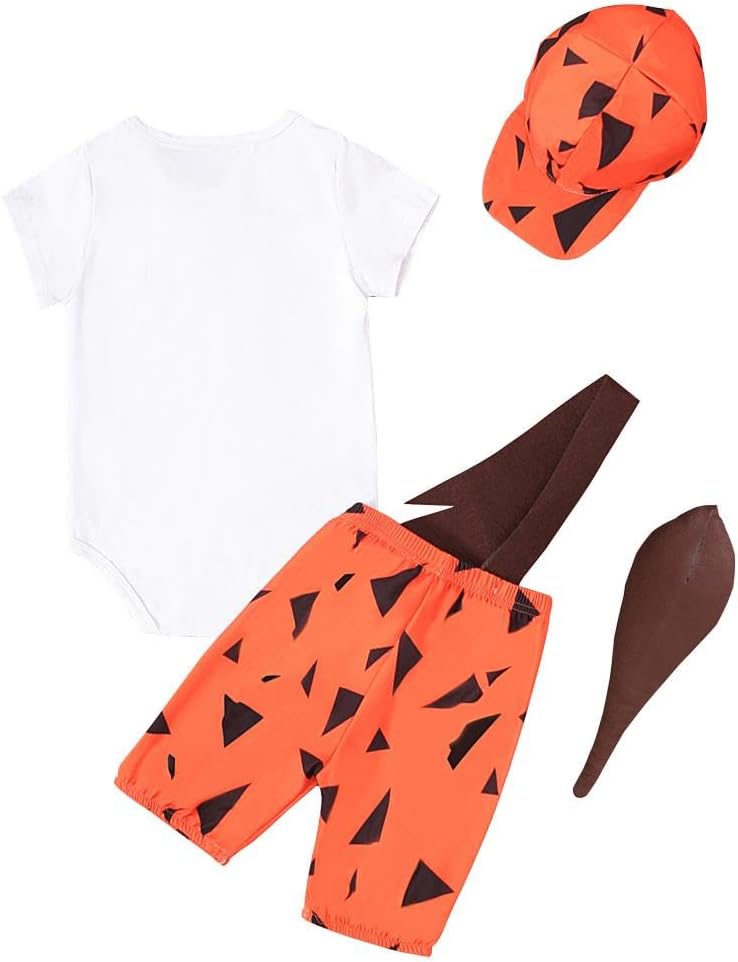 Dressy Daisy Infant Baby Cave Boys Halloween Costume Suit Fancy Party Dress Up Set with Hat and Bat