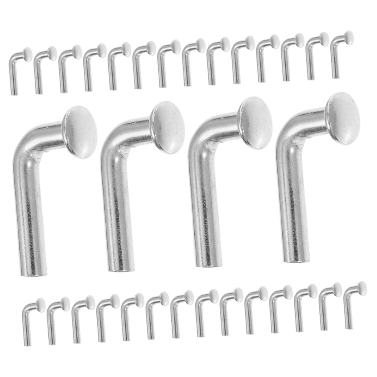 CIYODO 50pcs Heavy Duty Galvanized L-Shaped Drop Pin Safety Bolt for Pallet Racking