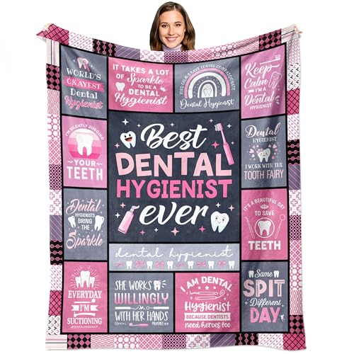 Stbyiz Dental Hygienist Gifts Blanket 60