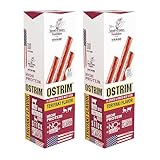 Ostrim (1.5oz) High Protein Snack Stick, (2 Packs of 10) (1.5, Teriyaki (Beef & Ostrich))