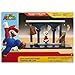 Nintendo Super Mario Lava Castle Deluxe Play Set, Includes: 2.5” Fire Mario Figure & Mechanical Features, Spinning Fireballs Tower, Swinging Pendulum, Bone Lift & Bridge